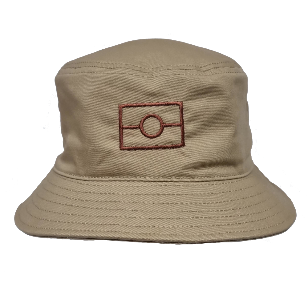 Bucket Hat with Embroidered Aboriginal Flag Outline