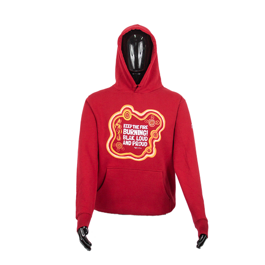 Keep the Fire Burning! NAIDOC 2024 Red Unisex Hoodie
