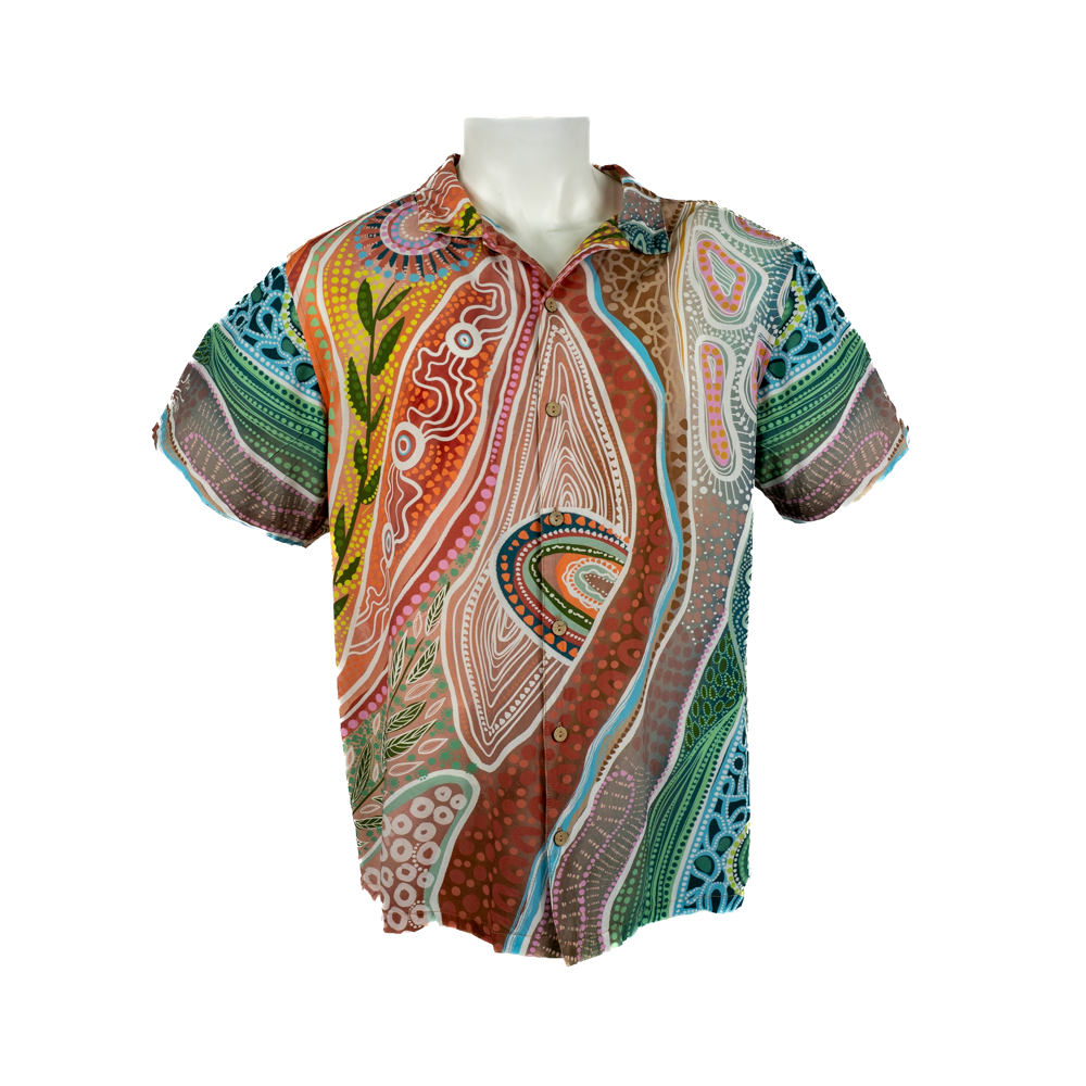 Bobbi Lockyer Warm Tones Unisex Aloha Shirt