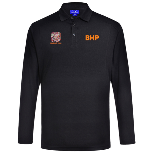2024 BHP National Mens Embroidered Long Sleeve Bamboo Shirt