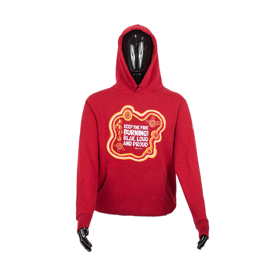 (Pre-Order) Keep the Fire Burning! NAIDOC 2024 Red Unisex Hoodie