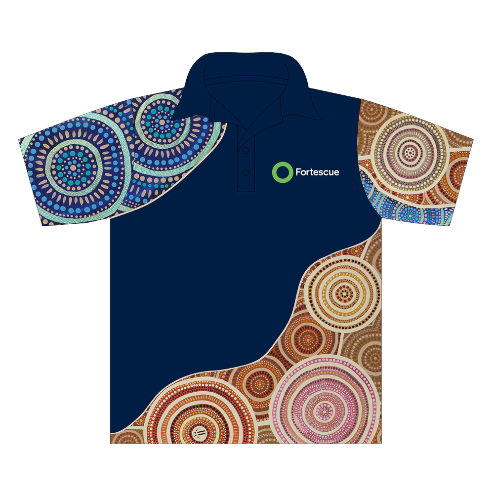 2026 Fortescue Unisex Short Sleeve Recycled Polyester Sublimated Polo