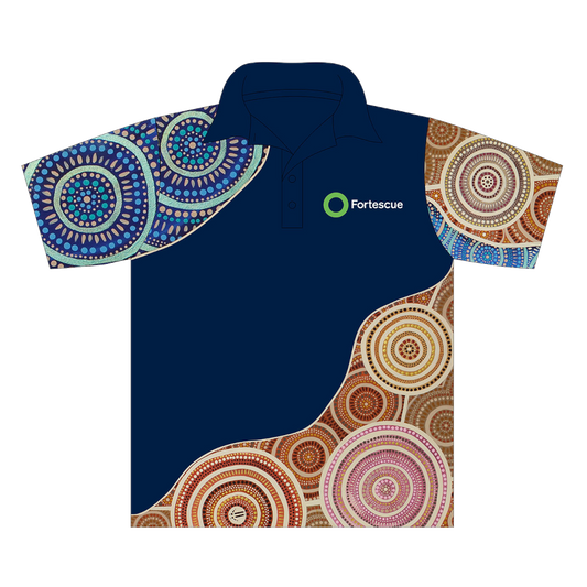 2026 Fortescue Unisex Short Sleeve Recycled Polyester Sublimated Polo