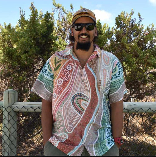 Bobbi Lockyer Warm Tones Unisex Aloha Shirt